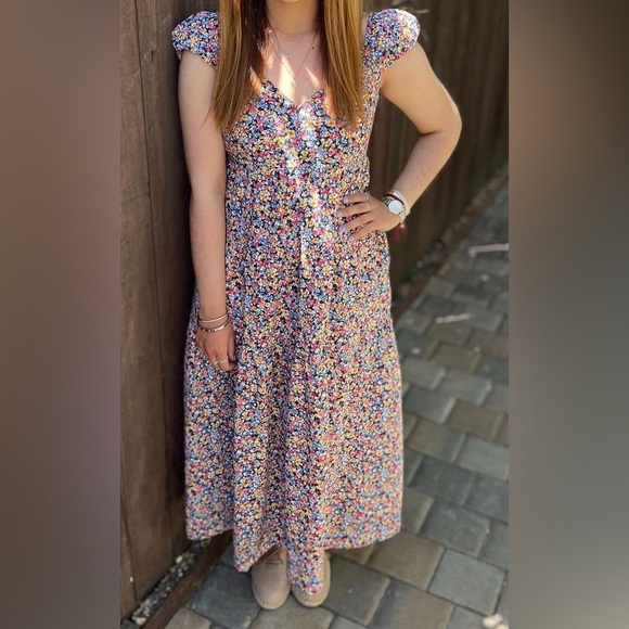 Tiered All-Day Fit &amp; Flare Maxi Dress for Women - Picture 2 of 2